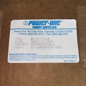 Hc12-3.4a Power One International - Supply Output 12 Vdc 3.4 Amp In 100-240v #2