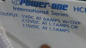 Hcbb-75w-a Power One Power-one Dc Supply 12v 1.7a Or 15v 1.5a 5v 6a W/ovp #3