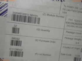 Sqm48t20033-nba0g Power-one 1-output 66 W Dc-dc Reg Pwr Supply Module