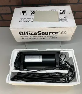 Power Source 695991500334 Office Board Table Module Pltbpower Blk