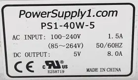 Ps1-40w-5 Power Supply One #2