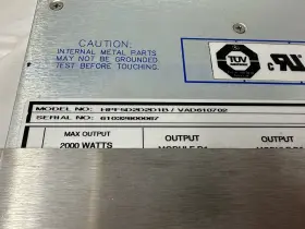 Hpf5d2d2d1b Powerone Dc Power Supply- Hpf5d2d2d1b- 2000 Watt Output #2