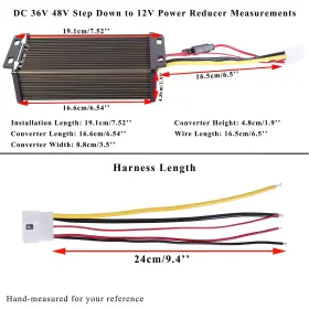 Pro Chaser 669591334880 Dc-dc Golf Carts Rvs 48v 36v Volt Voltage To 12v Step Down #3