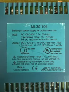 Ml30.106 Puls Power Supply 36w Dual Output 100-240vac Input 12-15vdc #2