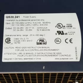 Qs20.241 Puls Power Supply Ac 100-240v Dc 24v 480w-720w - Used #2
