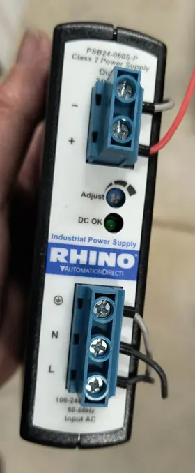Psb24-060s-p Rhino Psb24060 Power Supply Input 100-240v Output 24v