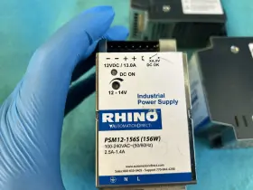 Psm12-156s Rhino Lot Of 3 Power Supply Switching 12-14 Vdc 13a 156w 120/240vac #3