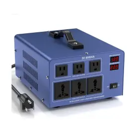 Roarbatt-8000w Roarbatt 8000w Voltage Converter Auto Transformer 110/120/220/240v Heavy Duty Step Up/