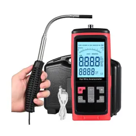 8121-gt8916 Rqg Hot Wire Anemometer Handheld Air Flow Cmf Meter Rechargeable Velocity W
