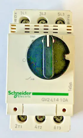 Gv2-l14 Schneider Electric Manula Motor Starter 10 480vac
