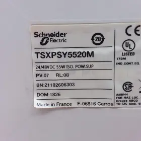 Tsxpsy5520m Schneider Power Supply Module 24-48vdc 50w Used #2