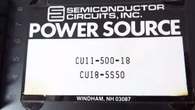 Cu11-500-18 Semiconductor Circuits Power Sources Nib #3