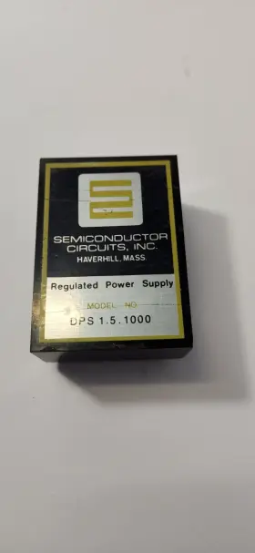 1.5.1000 Semiconductor Circuits Inc. Dps 120vac 5vdc Regulated Power Supply Black
