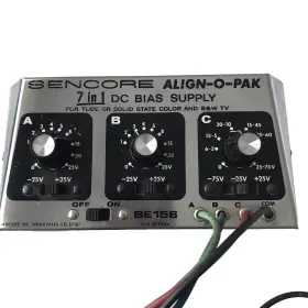 Be156 Sencore Vtg Align-o-pak 7 In 1 Dc Bias Supply Tube Solid State Color Bw Tv #2
