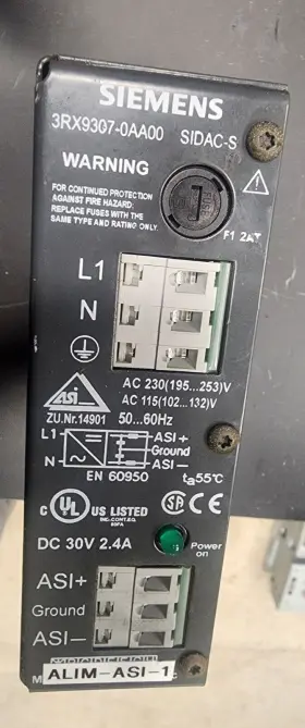 3rx9307-0aa00 Siemens Power Supply 2.4amp 30vdc