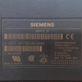 407-0da00-0aa0 Siemens 6es7 Simatic S7-400 Power Supply Used #2