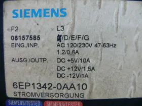 6ep1342-0aa10 Siemens Power Supply Module 120/230v #3