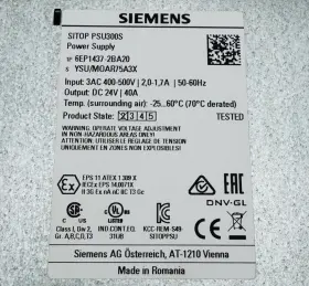 6ep1437-2ba20 Siemens Sitop Psu300s Power Supply Dc24v/40a Parts Only #3