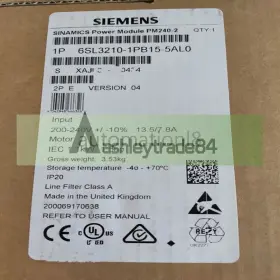 6sl3210-1pb15-5al0 Siemens 1pcs New G120 Power Module 6sl3 210-1pb15-5al0