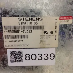 951-7ld12 Siemens Power Supply 6es5 Used #80339 #3