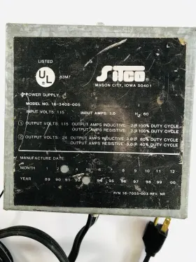 16-7055-003 Sitco Used And Tested Working Stainless Ice Tainer Power Supply #2