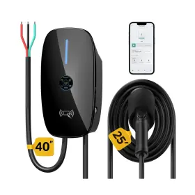 J1772 Sixthgu Level 2 Ev Charger 48 Amp - With App Control Round Screen Disp