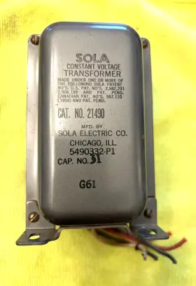 21490 Sola Constant Voltage Transformer