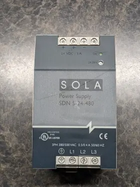 Sdn524480 Sola 5-24-480 Sdn 24 Vdc 5 Amp Power Supply