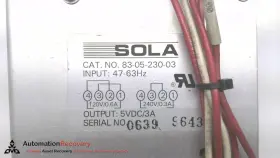 83-05-230-03 Sola Power Supply #308360 #2