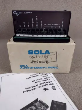 86-13-310 Sola New Power Supply Input 115v/230v Ac Output 13.8v/10a Dc