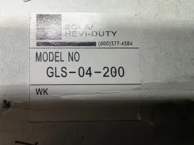 Gls-04-200 Sola Power Supply Gls04200 Nob 200w 24vdc Output 100-240v Input