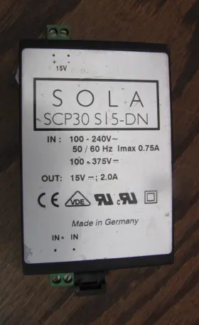 Scp30s15-dn Sola 15 Volt Power Supply 100-240v To 15v 2.0a Transformer #2