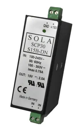 Scp30s15b-dn Sola Scp30 S15b-dn Power Supply 100-240v In 15v/2a Out