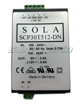 Scp30t512-dn Sola Power Supply 30w 5v/-12v/12v Single Phase Din Rail #3