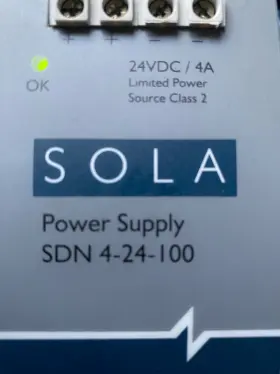 Sdn4-24-100 Sola Power Supply Single Phase 115-230vac Output 24vdc 4a
