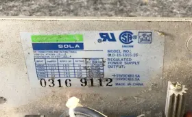 Sld-15-1515-15 Sola Regulated Power Supply 15vdc 1.5a Used #2