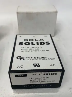 84-15-2135 Sola Solids 84-05-210 2 Power Supply 115 V.a.c #3
