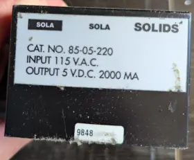 85-05-220 Sola Solids Power Supply 115vac #3