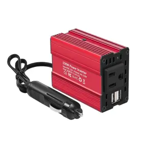 Swms12110150 Sunwheel 150 Watts Power Inverter 12v Dc To 110v Ac Car Plug Adapte... Fast Ship