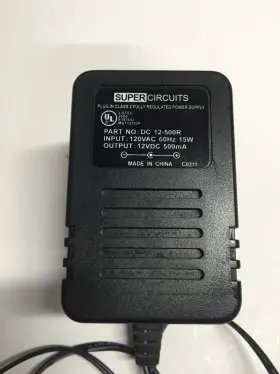 15-500r Super Circuits Power Supply 2 Class Fullt Regulated Plug In
