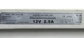 Wps-12vdc-30w Superbrightleds Waterproof Led Driver 12v 2.5a Power Supply Ip67
