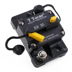 Bbcb594-30 T Tocas E9 30 Amp Manual Reset Circuit Breaker Surface Mount 12v-72v Dc Ul Certif