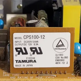 Cps100-12 Tamura 4874-12 Power Supply Input Dc 250v 0.64a Output 12v 8.3a Z #2
