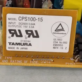4874-13-z Tamura 4874-13 Cps100-15 Power Supply Input Dc 250v 0.64a Output 15v 6.6a #2