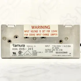 Ovs-24e Tamura Corporation Power Supply 24v Dc 2.5a 115/230v Ac 60w Industrial Automation