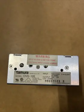 Ovs-12e Tamura One Used 12v 5a Power Supply