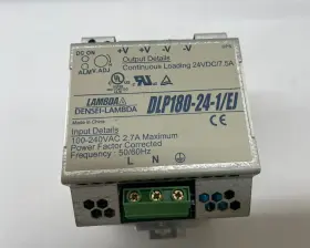 Dlp180-24-1 Tdk-lambda Dpl180-24-1/ej Power Supply 100-240 Ac 24 Vdc 7.5 Amp. Cat No. Dlp180-24-1/ej