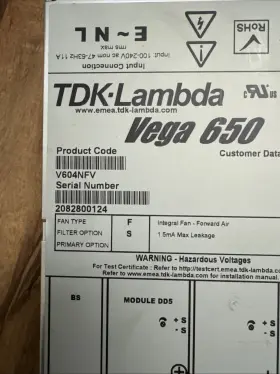 V604nfv Tdk Lambda Vega 650 Dc Power Supply #2