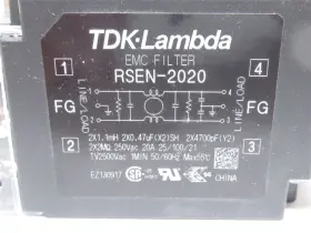 Rsen-2020 Tdk 242825 New-no Box Emi Power Line Filter 250v 20a #2