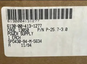 6130-00-413-1277 Technipower P-25.7-3.0 13850 Power Supply Input 105-125vac 50-400hz